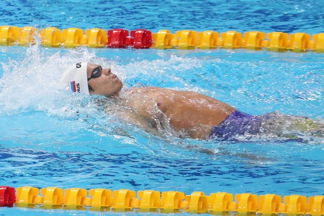 Archivo - El nadador ruso Evgeny Rylov, campeón olímpico de 100 y 200 m espalda