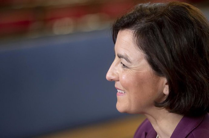 Archivo - La portavoz del PSOE en el Senado, Eva Granados, posa tras una entrevista para Europa Press, en el Senado, a 26 de enero de 2022, en Madrid (España). Granados ostenta la portavocía del Grupo Socialista en la Cámara Alta desde octubre de 2021.