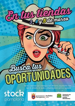 Cartel de Pamplona Stock.