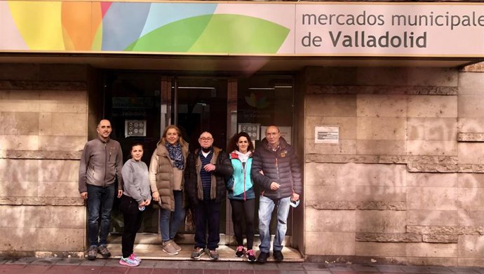 Comerciantes de las Galerías de Alimentación Rondilla de Valladolid.