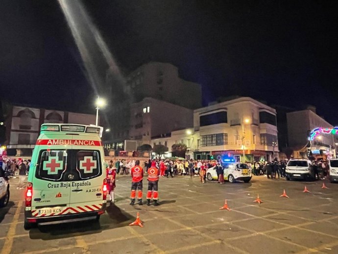 Dispositivo de Cruz Roja en el Carnaval de Badajoz 2022