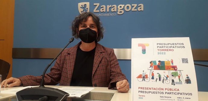 La presidenta del distrito de Torrero, la concejal de ZeC en el Ayuntamiento de Zaragoza, Luisa Broto