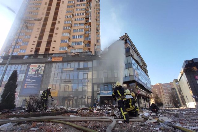 Kiev, la capital de Ucrania, durante la ofensiva rusa. 