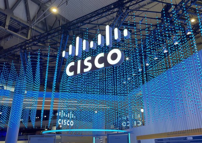 Stand de Cisco en Mobile World Congress 2022 de Barcelona