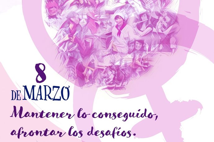 Cartel de la campaña del 8M de la Diputación de Cáceres centrada este año en las discriminaciones múltiples