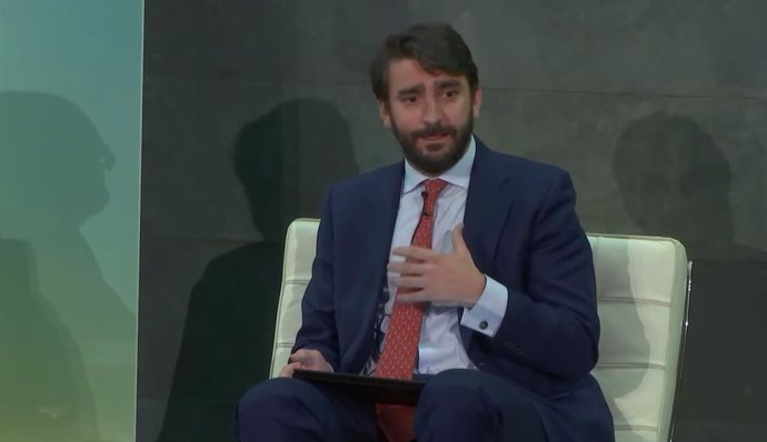 El director general del Tesoro y Política Financiera, Pablo de Ramón-Laca, en el Encuentro Finresp 2022.