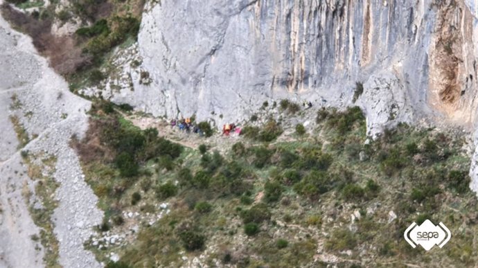 Herida una montañera cuando practicaba escalada deportiva en Entrago, Teverga