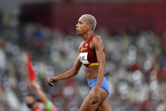Archivo - La atleta venezolana Yulimar Rojas durante los Juegos Olímpicos de Tokio 