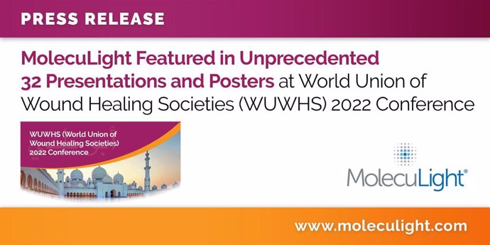 MolecuLight Featured in Unprecedented 32 Presentations and Posters at World Union of Wound Healing Societies (WUWHS) 2022 Conference (CNW Group/MolecuLight)