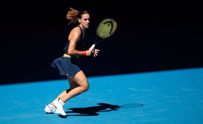 Archivo - Nuria Parrizas Diaz of Spain in action during the third round at the 2022 Australian Open Grand Slam Tennis Tournament against Jessica Pegula of the United States