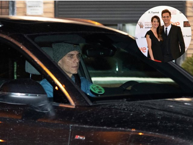 Christian Gálvez, abandonando en su propio vehículo la casa de Patricia Pardo