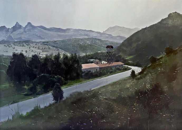 El cuadro ganador del tercer premio del Primer Certamen Nacional de Pintura Rápida 'Tierras Mineras' se expondrá en el MSM.