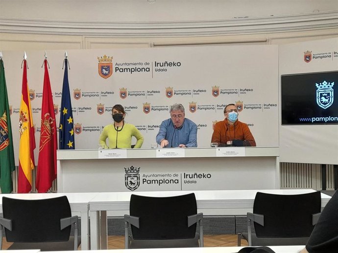 Beloki, Asiron y Alonso, durante la rueda de prensa