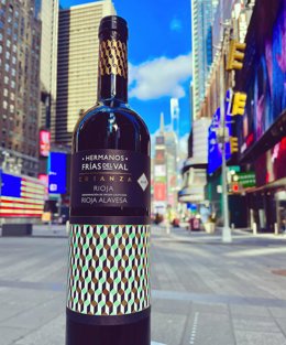 Archivo - Vino de botella de Bodegas Hermanos Frías en Estados Unidos