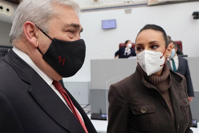 El portavoz liberal, Francisco Álvarez, junto a la consejera Valle Miguélez