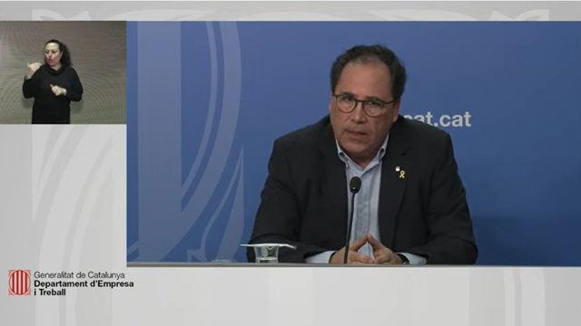 El director general de Relaciones Laborales, Trabajo Autónomo, Seguridad y Salud Laboral de la Generalitat, Enric Vinaixa