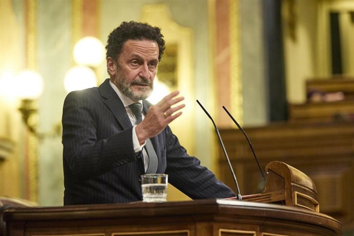 El vicesecretario general y portavoz de Ciudadanos, Edmundo Bal, interviene una sesión plenaria en el Congreso de los Diputados, a 15 de febrero de 2022, en Madrid (España).