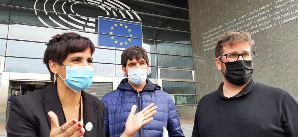 La parlamentaria andaluza Teresa Rodríguez, de viaje en Bruselas para abordar la situación de Doñana.