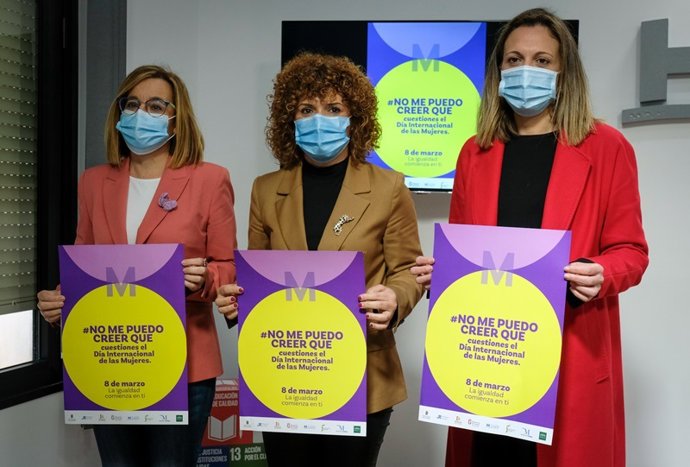 Presentación del programa de actividades del 8M en Huelva.