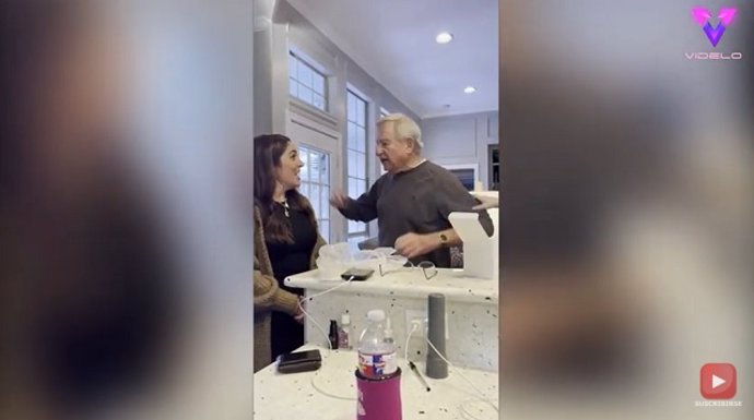 Inesperada reacción del abuelo cuando se enteró de que iba a ser bisabuelo