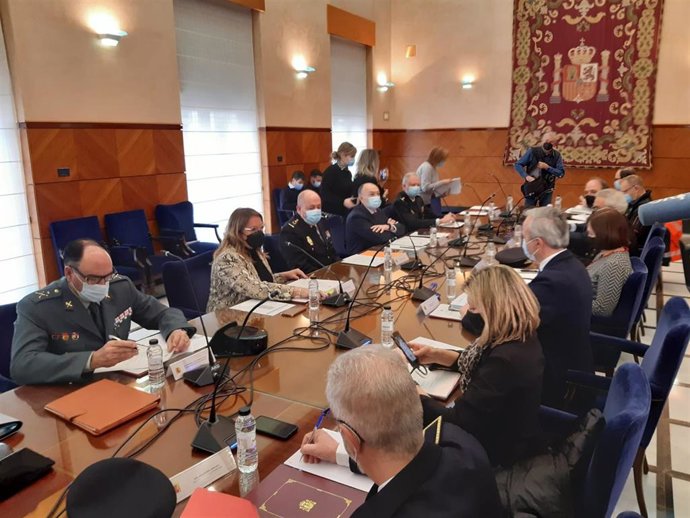 Junta Local de Seguridad celebrada en la Delegación del Gobierno en Aragón.