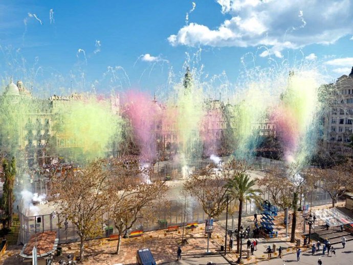 Segunda masclet de las Fallas 2022, a cargo de Pirotecnia Dragón, disparada el miércoles 2 de marzo