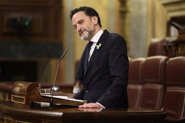 El portavoz nacional de Ciudadanos, Edmundo Bal, interviene en una sesión plenaria, en el Congreso de los Diputados, a 2 de marzo de 2022, en Madrid (España).