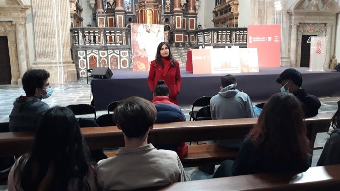 Bárbara Blasco en la Biblioteca Valenciana