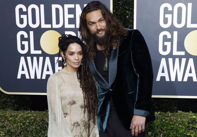 Lisa Bonet y Jason Momoa en la gala de los Globos de Oro celebrada en el Beverly Hilton Hotel