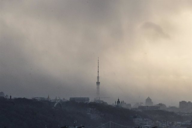 Imagen de archivo de la torre de telecomunicaciones de Kiev, en Ucrania