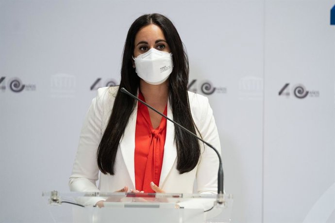Archivo - La portavoz de Ciudadanos (Cs) en el Parlamento de Canarias, Vidina Espino