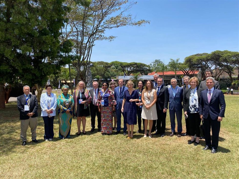 El secretario de Estado de Medio Ambiente, Hugo Morán, participa en la Asamblea de Medio Ambiente de la ONU en Nairobi (Kenia).