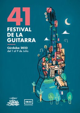Cartel ganador para el 41 Festival de la Guitarra de Córdoba.
