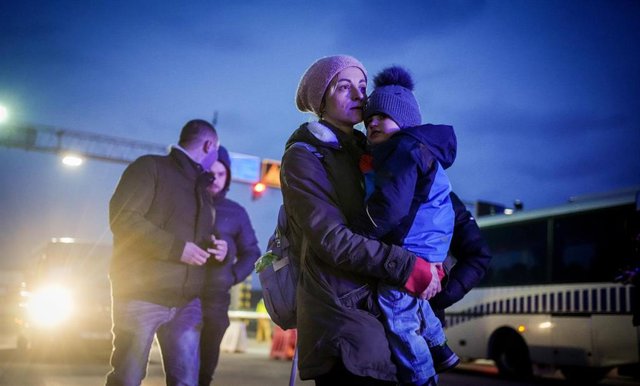 Refugiados ucranianos en Polonia