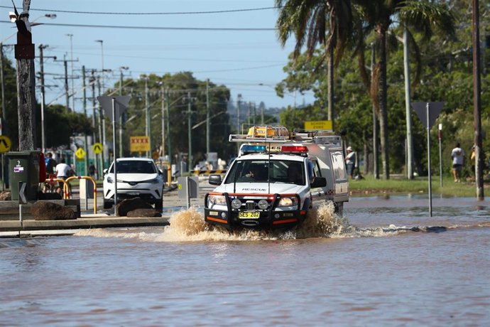 Inundaciones en el estado de Nueva Gales del Sur, en el este de Australia