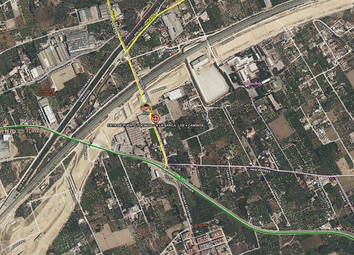 Lugar donde se produjo el accidente