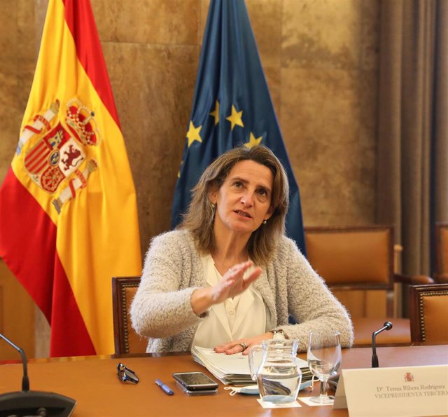 La vicepresidenta tercera y ministra para la Transición Ecológica y el Reto Demográfico, Teresa Ribera