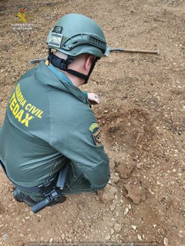 Agentes del TEDAX han certificado que la granada hallada era de la Guerra Civil