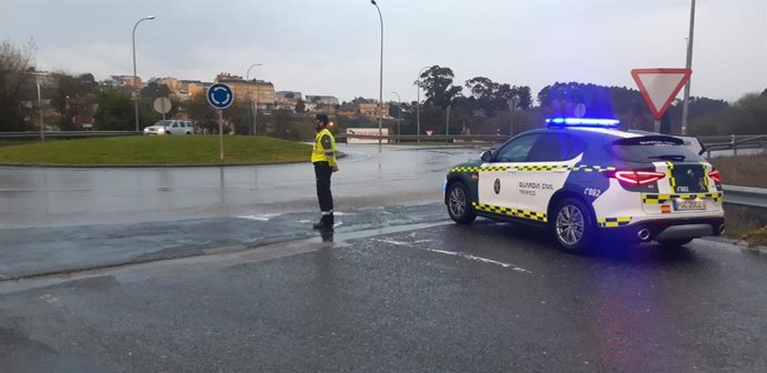 Control de alcohol y drogas de la Guardia Civil de Lugo.