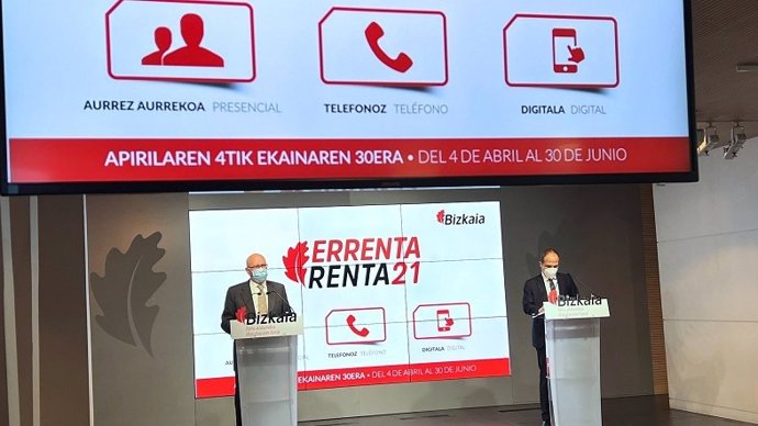 Presentación de la campaña de la Renta 2021 de Bizkaia