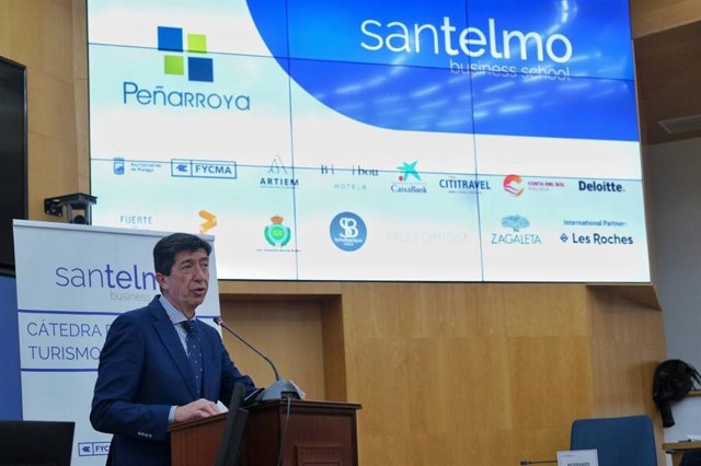 El vicepresidente de la Junta y consejero de Turismo, Regeneración, Justicia y Administración Local, Juan Marín,