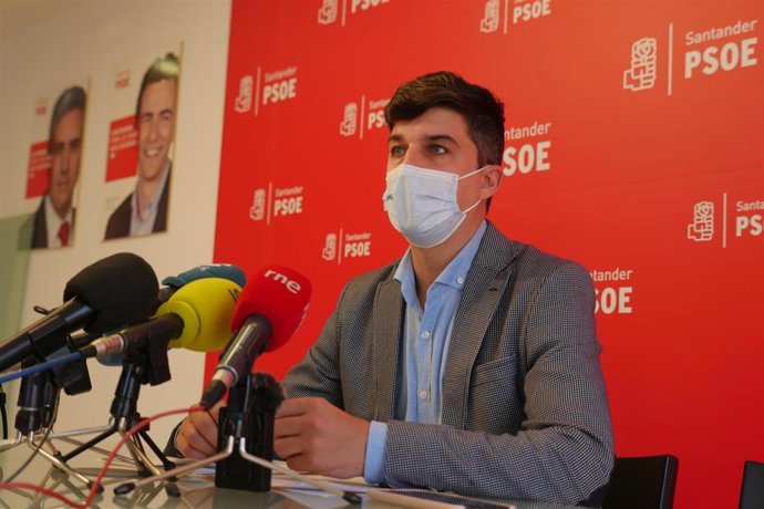 El portavoz del PSOE de Santander, Daniel Fernández