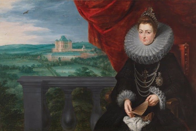 "La Infanta Isabel Clara Eugenia. Pedro Pablo Rubens Y Jan Brueghel El Viejo". Hacia 1615. Museo Nacional Del Prado