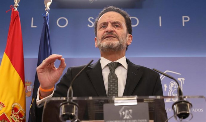 El portavoz nacional de Ciudadanos, Edmundo Bal, interviene en una rueda de prensa 