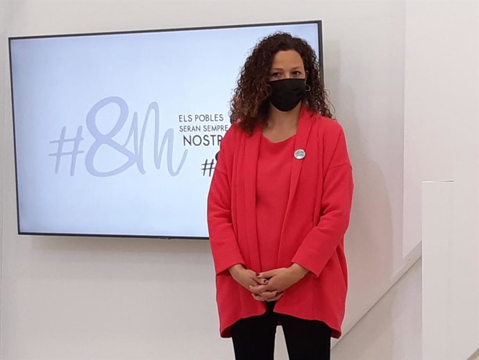 La presidenta del Consell de Mallorca, Catalina Cladera, durante la presentación de los actos.