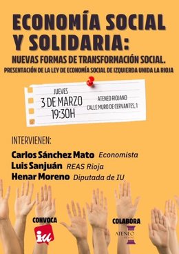 Conferencia en el Ateneo Riojano del responsable de IU