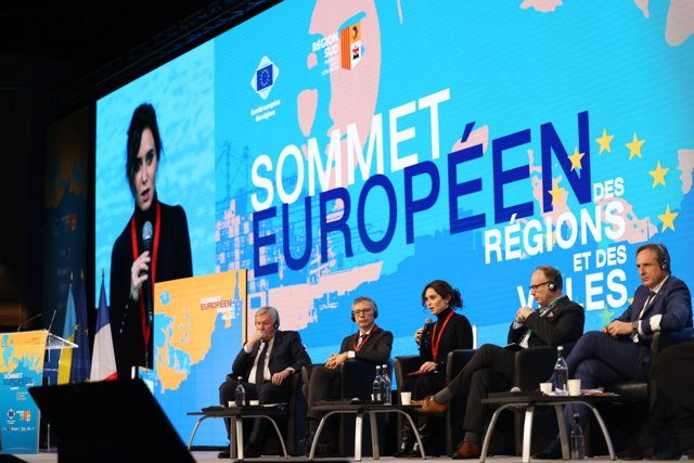Isabel Díaz Ayuso en el IX Cumbre Europea de Regiones y Ciudades