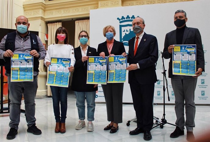 Presentación de los puntos habilitados para la recogida de alimentos y medicamentos para destinarlos al pueblo ucraniano