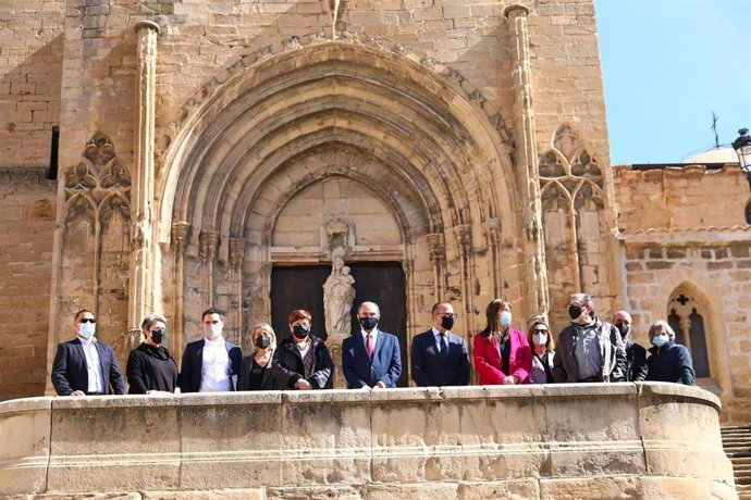 Javier Lambán ha visitado Caspe este jueves.