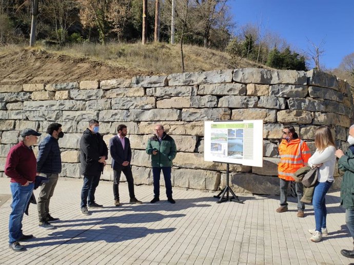 Visita de las obras de la A-138.